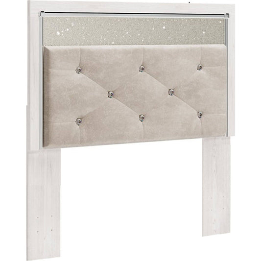 Altyra Full Upholstered Panel Headboard White