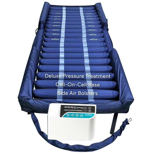 Air Loss Alternating Pressure Mattress, Air Rails, Cell-On-Cell -36x80x8/11