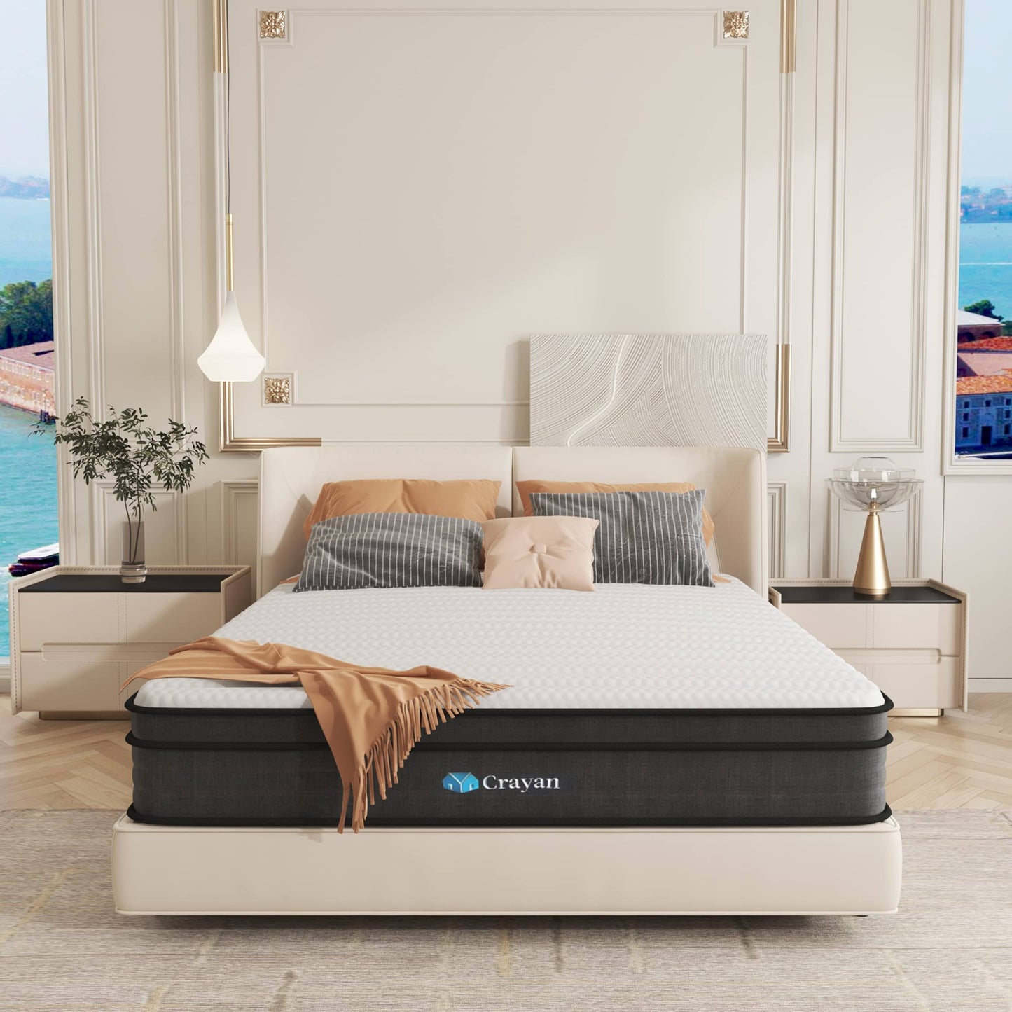 10 Inch Memory Foam Mattress Queen Size, Hybrid | Adamsbargainshop