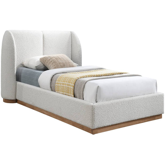 Boucle Fabric Bed  Size: Twin