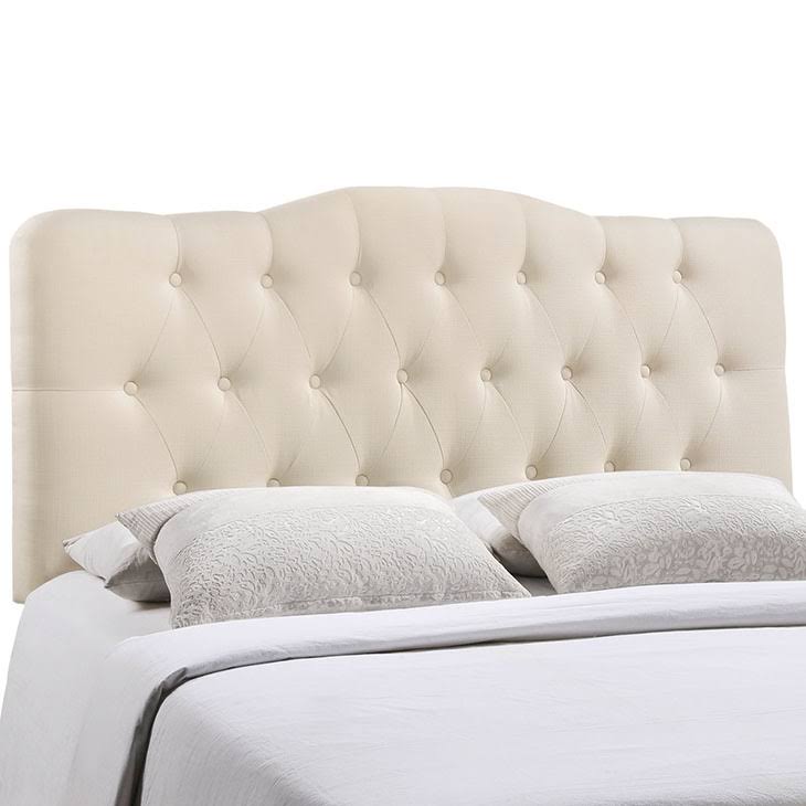 Annabel Full Vinyl Headboard - White