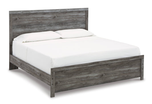 Bronyan Dark Gray Queen Panel Bed