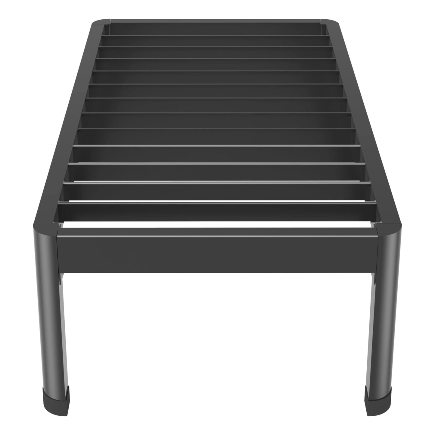 Angel 18 Inch Queen Bed Frame With Round Corner Edge Legs, 3500 Lbs Heavy Duty Metal Platform Bed Frame Queen Size, Steel