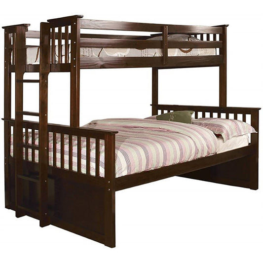 University I Dark Walnut Twin Over Full Bunk Bed