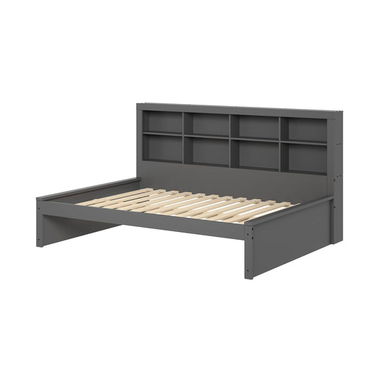 Twin Bookcase Daybed, Grey