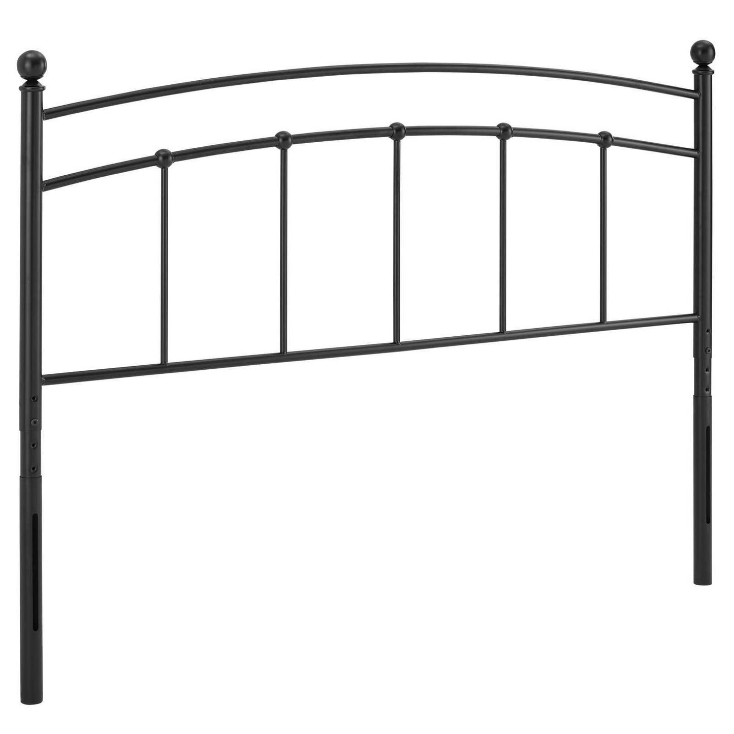 Abigail Black Queen Metal Headboard