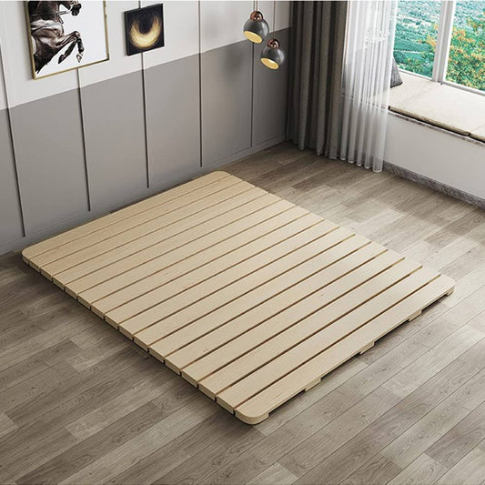 Breathable Moisture-Proof Bed Plate, Guest Tatami Mat,Wood Roll-Type Slatted Bed Japanese Floor Futon Mattress, Floor Sleep Bedding (Queen)