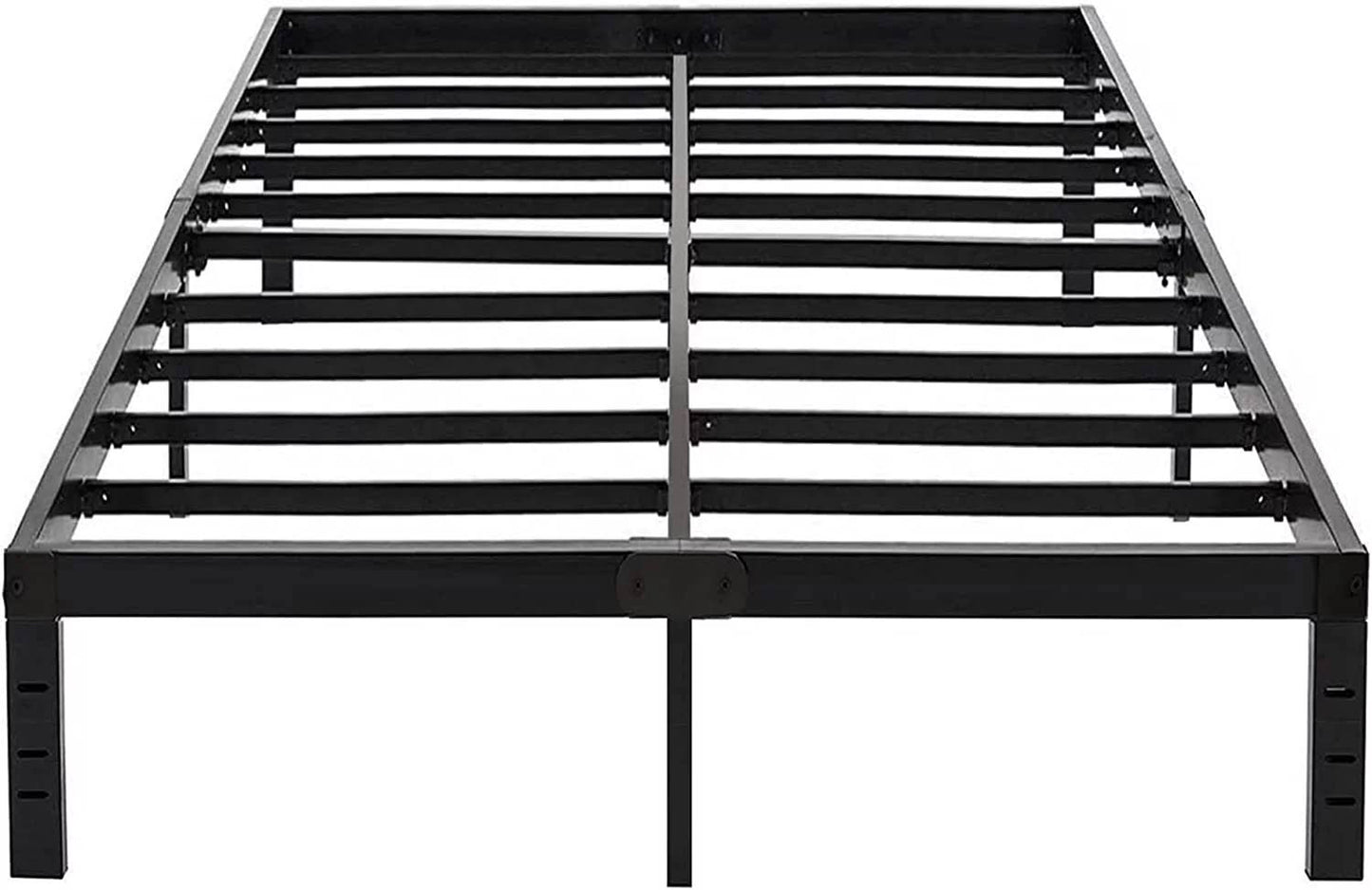 18 Inches Twin Xl Size Metal Bed Frames,No Box Spring Needed,Twin Xl Platform Metal Bed Frame For Adult, Black