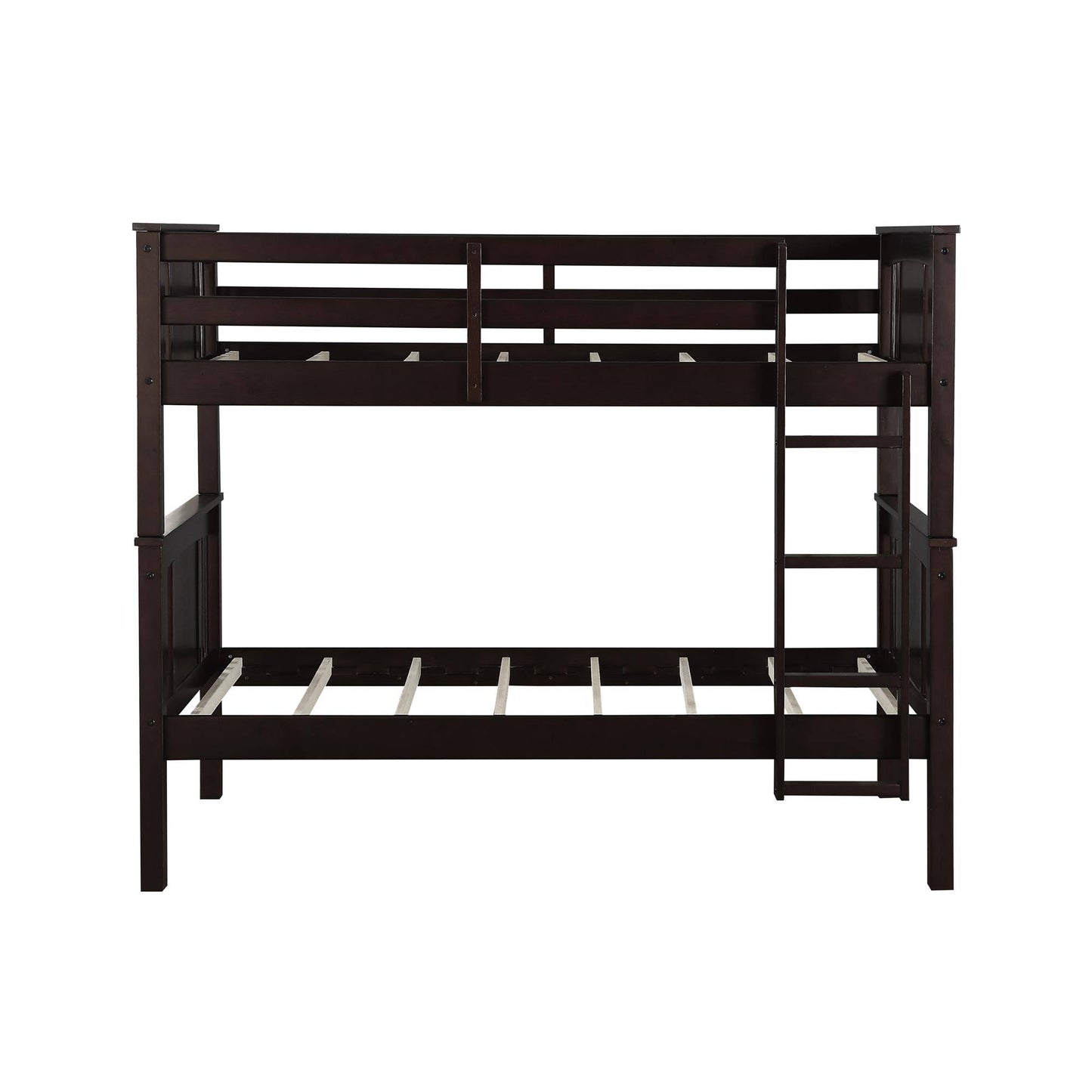 Abigail Twin Bunk Bed, Espresso | Mathis Home