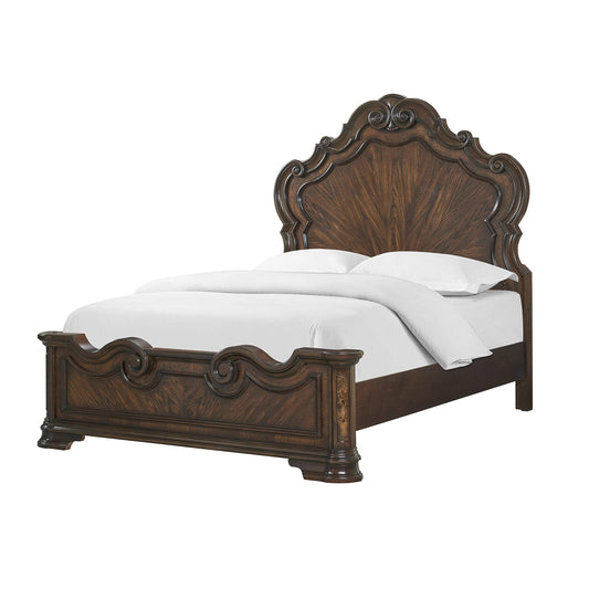 Brown Queen Panel Bed