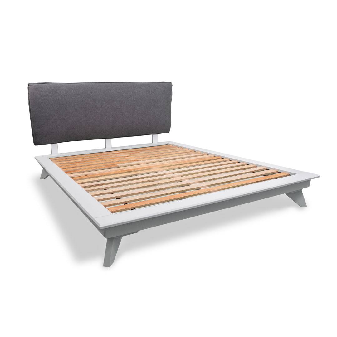 Upholstered Bed Size: King Color: Grey