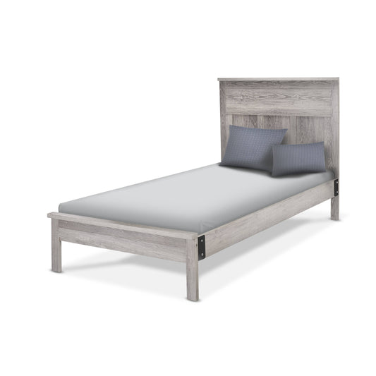 Twin Bed - Panel Gray