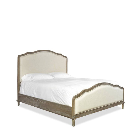 Watson Upholstered Bed Size: Queen, Color: Cream