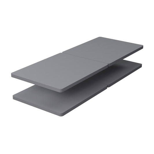 1.5-Inch Split Bunkie Board For Mattress/Bed Support - Fully Assembled, Improved Comfort And Support, Queen(Fold), Gray