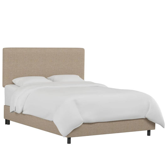 Upholstered Bed Color: Classic Talc Linen, Size: Queen