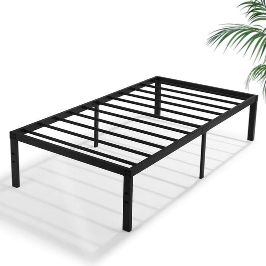 Bed Frames Black, Metal Frame King Platform Bed With Heavy Duty P