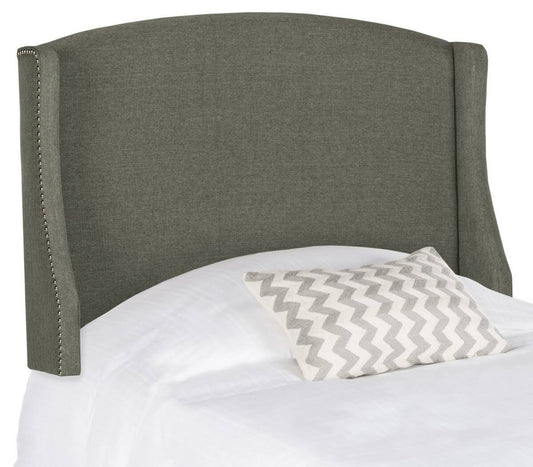 Austin Winged Linen Headboard - Grey - Twin