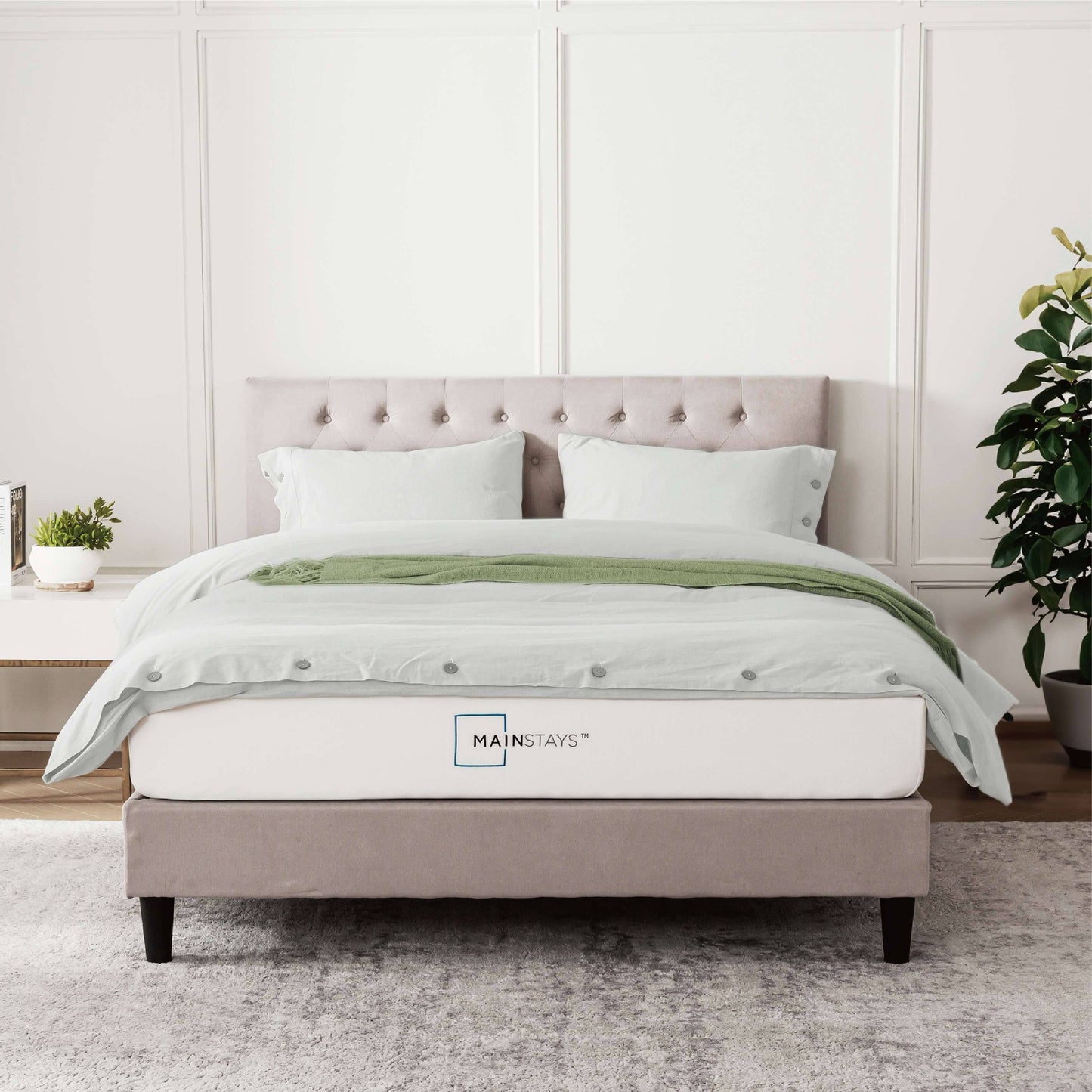 6 Green Tea Infused Memory Foam Mattress, Queen