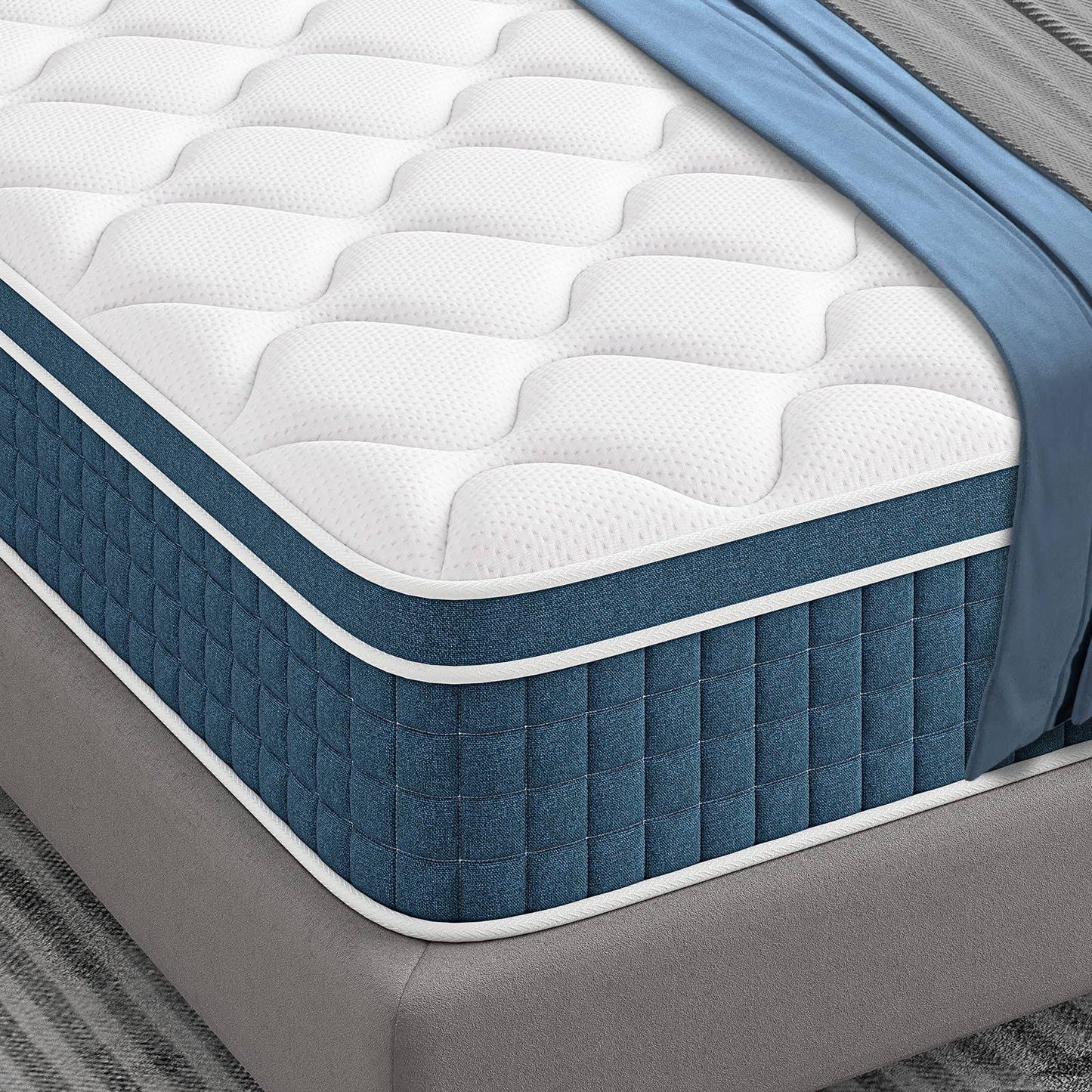 10 Inch Hybrid Innerspring Mattress In A Box | Adamsbargainshop