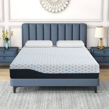 Xl Mattress,8 Inch Memory Foam Mattress For Comfort And Pressure Relief, Mattress In A Box, Size: Twin-Xl, White