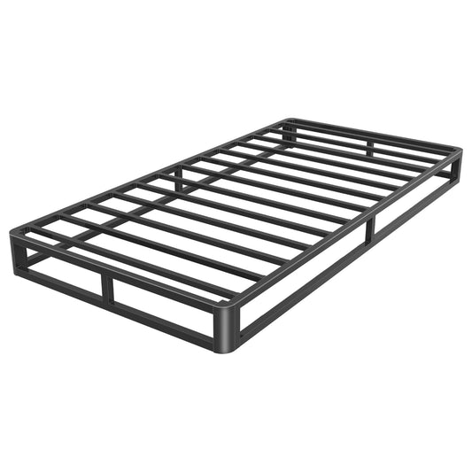 Upgrade Anti Bending And Round Corner Legs 10 Inch Metal King Bed Frame 3500 Lbs Heavy Steel Slats Support Platform Bed Frames No Box