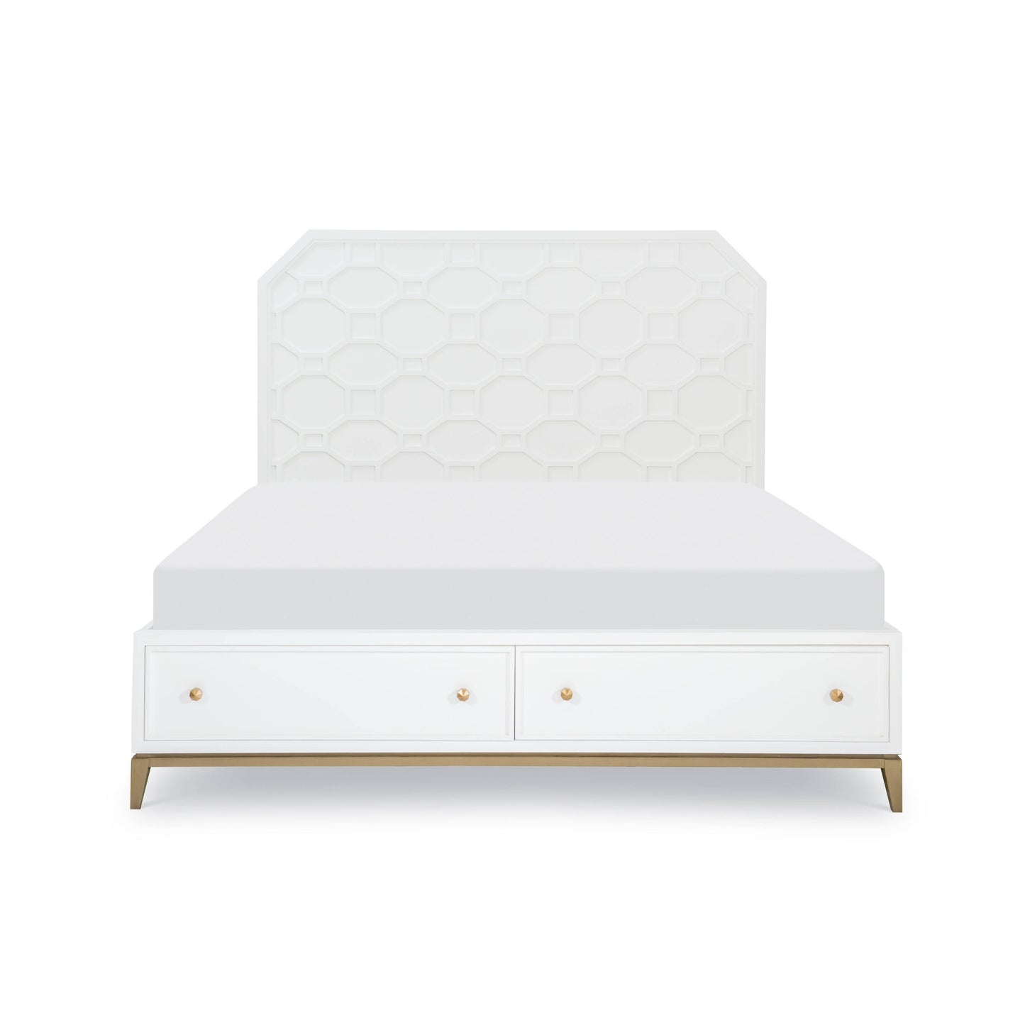 Classic Chelsea White King Panel Bed By Rachael Ray