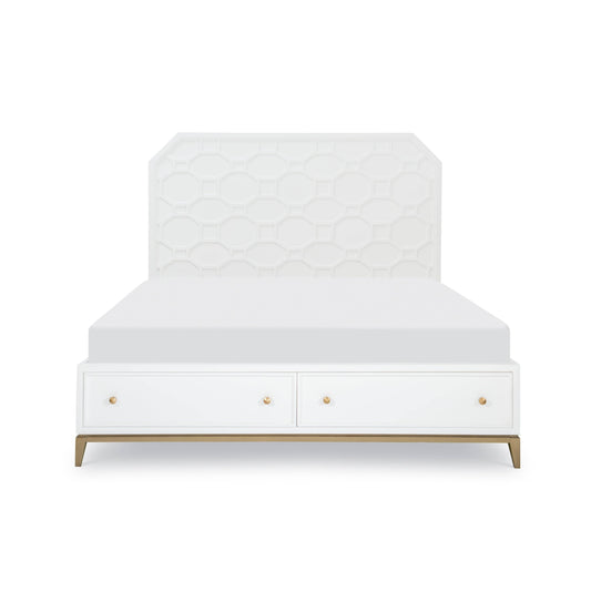 Classic Chelsea White King Panel Bed By Rachael Ray