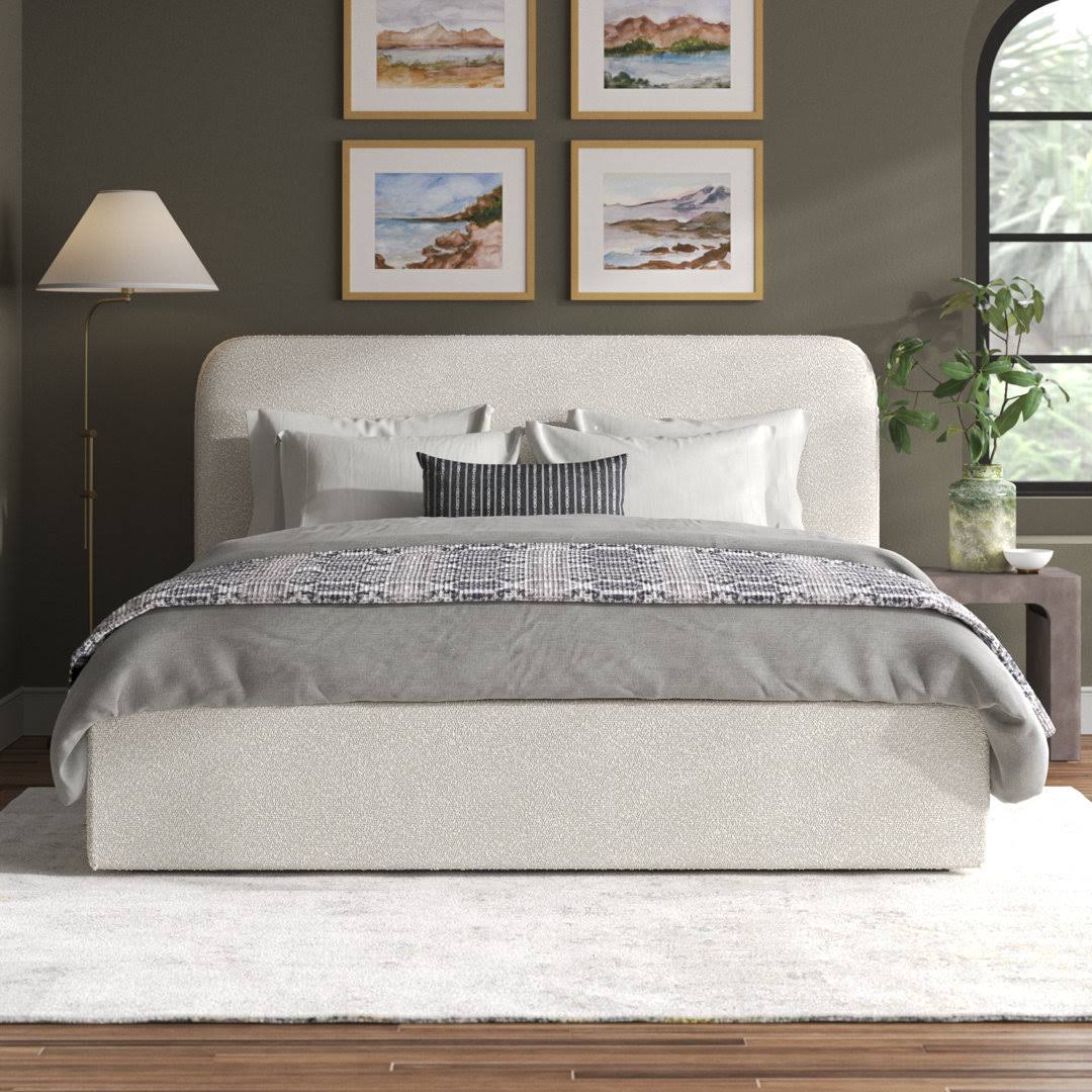 Upholstered Platform Bed Joss & Main Size: California King