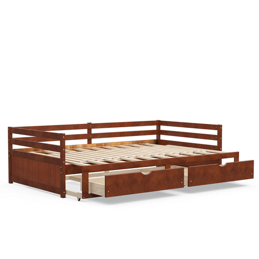 Twin To King Daybed With Trundle And 2 Storage Drawers| Set Shop And Smile