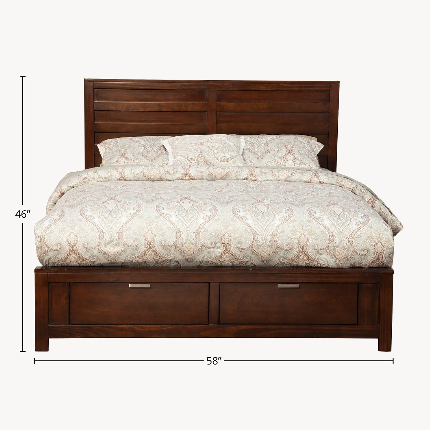 Carmel Cappuccino Full Storage Bed