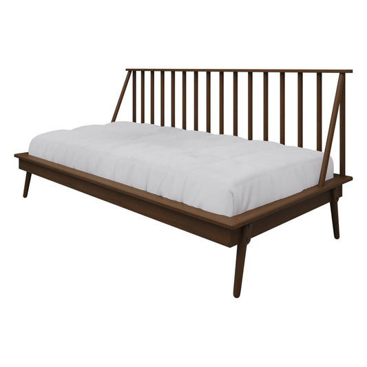 Vintage Wooden Twin Size Daybed - Walnut