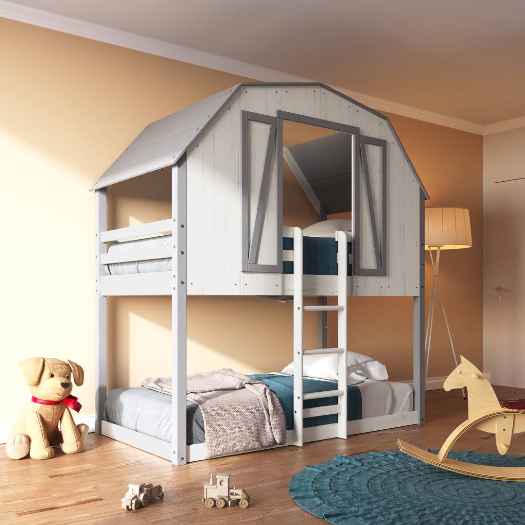 Barn Twin Over Twin Bunk Bed