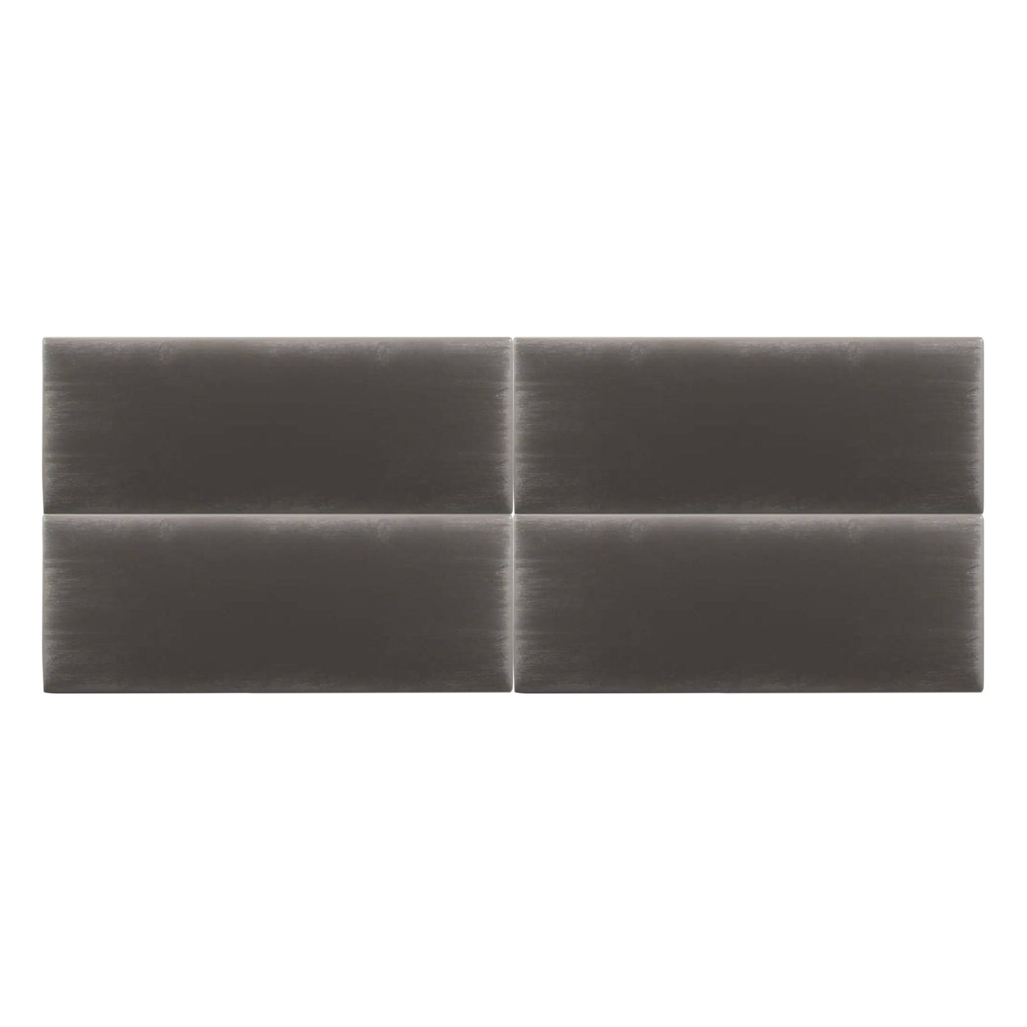 Upholstered Headboards - Accent Wall Panels, - Velvet Black - Full/Queen - Set Of 4 Panels.