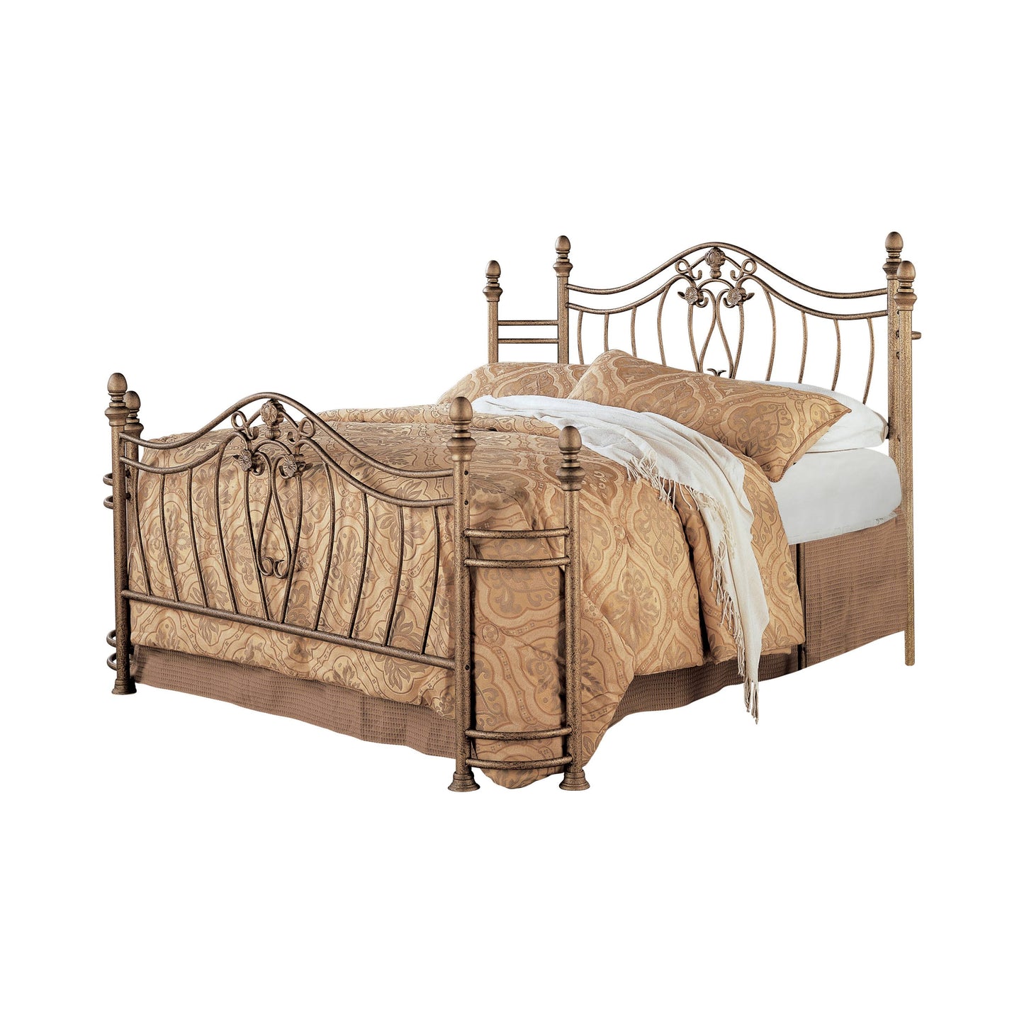 Sydney Antique Brushed Gold Eastern King Bed