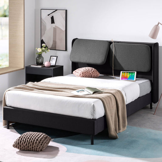 Avery Platform Bed With Reclining Headboard And Usb Ports / No Box, Queen