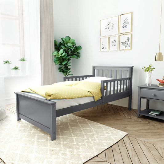 Bed With Guard Rails | Espresso / One | Max & Lily