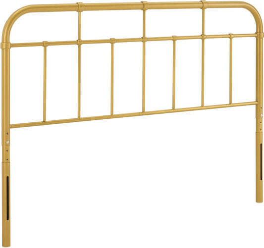 Alessia Gold King Metal Headboard