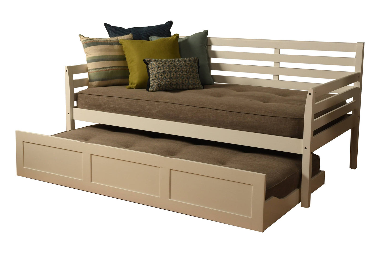 Boho Daybed W- Trundle Rustic Walnut