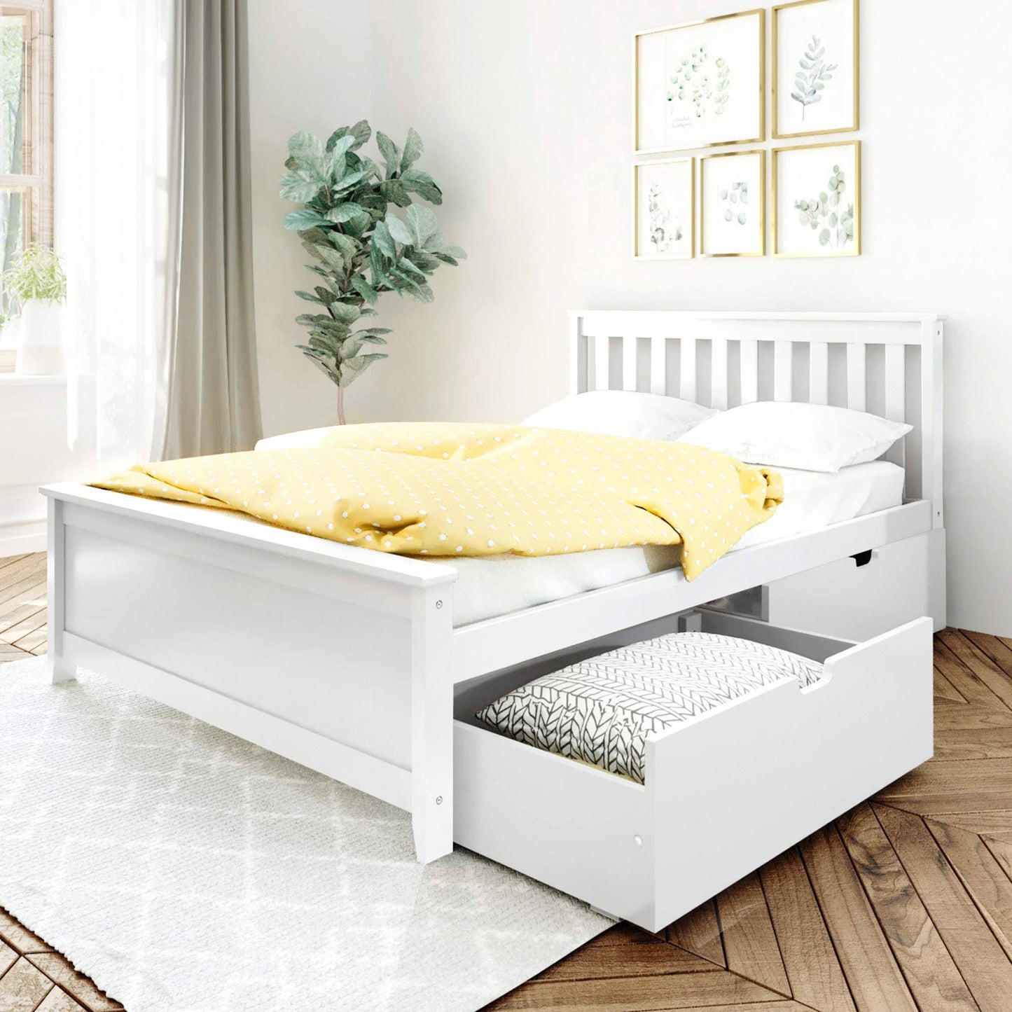 Twin-Size Bed With Storage Drawers | Espresso | Max & Lily