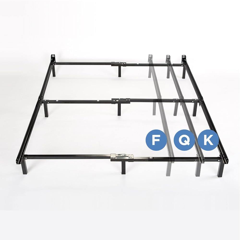 Compack Adjustable Steel Bed Frame, Fits Full To King