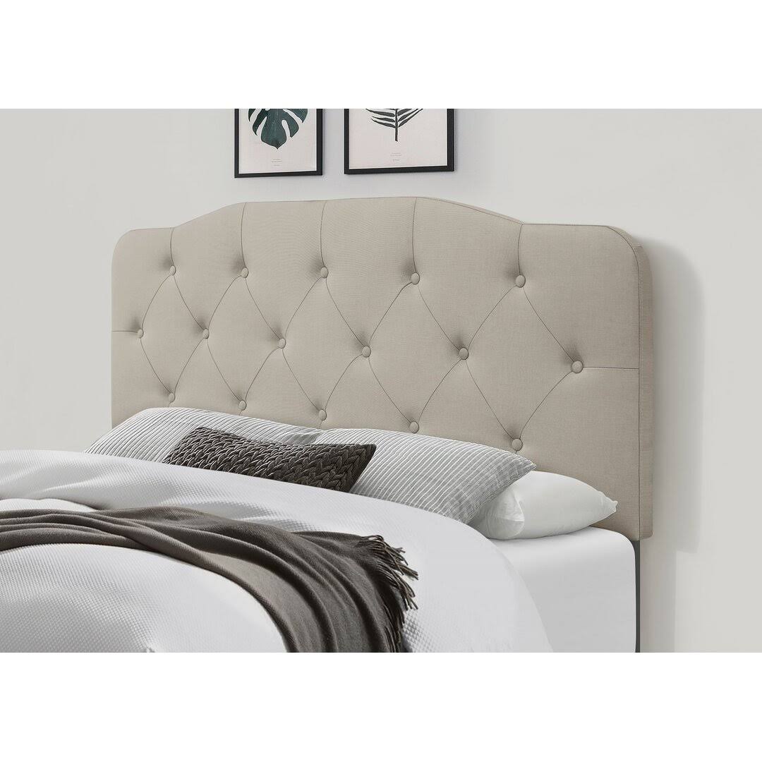 Upholstered Panel Headboard  Size: Queen Color: Gray