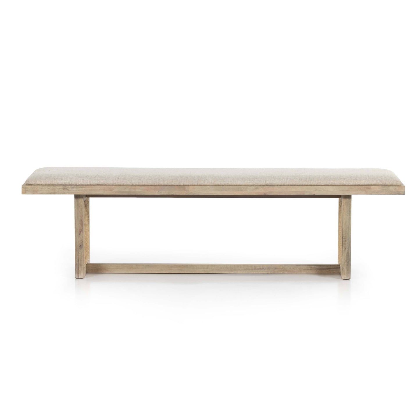 Clarita Dining Bench - White Wash Mango